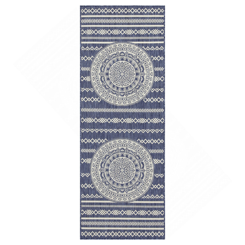 2 Ft. 7 In. X 7 Ft. 3 In. Indoor/Outdoor Area Rug, Runner 2'7" x 7'3"