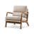 Tayla 25.59'' Wide Upholstered Fabric Accent Armchair With Solid Wood Leg-1720568423