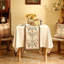 Chemin de table décoratif en lin 71 pouces de long, motif floral rustique