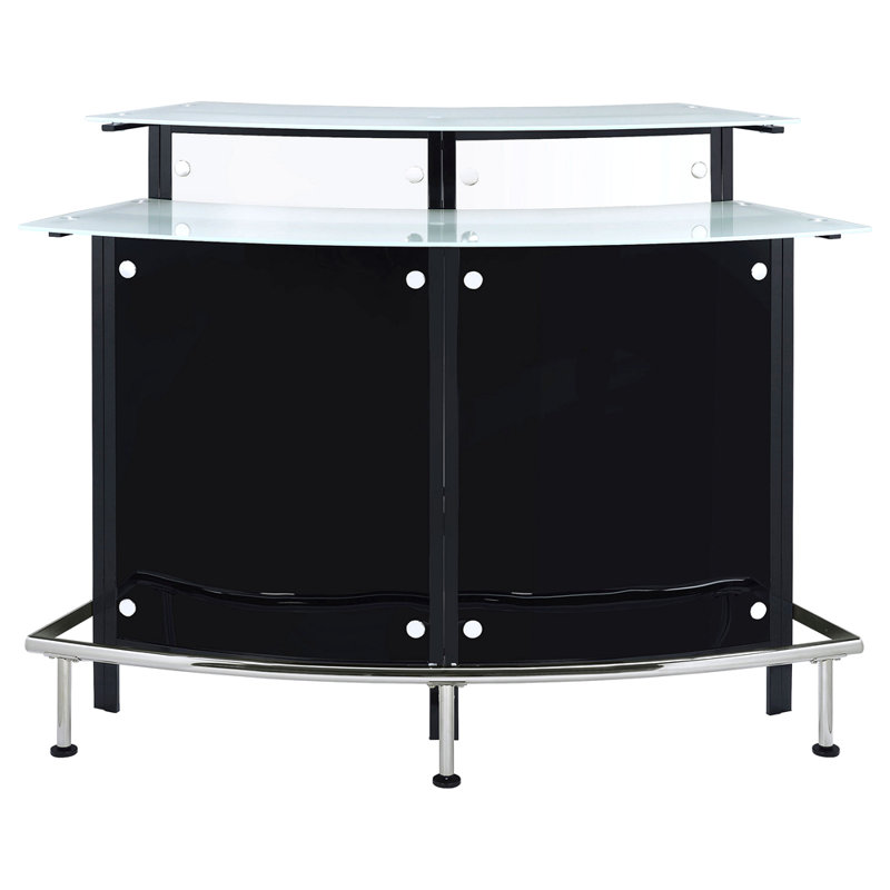 Armoire à vin avec bar courbé