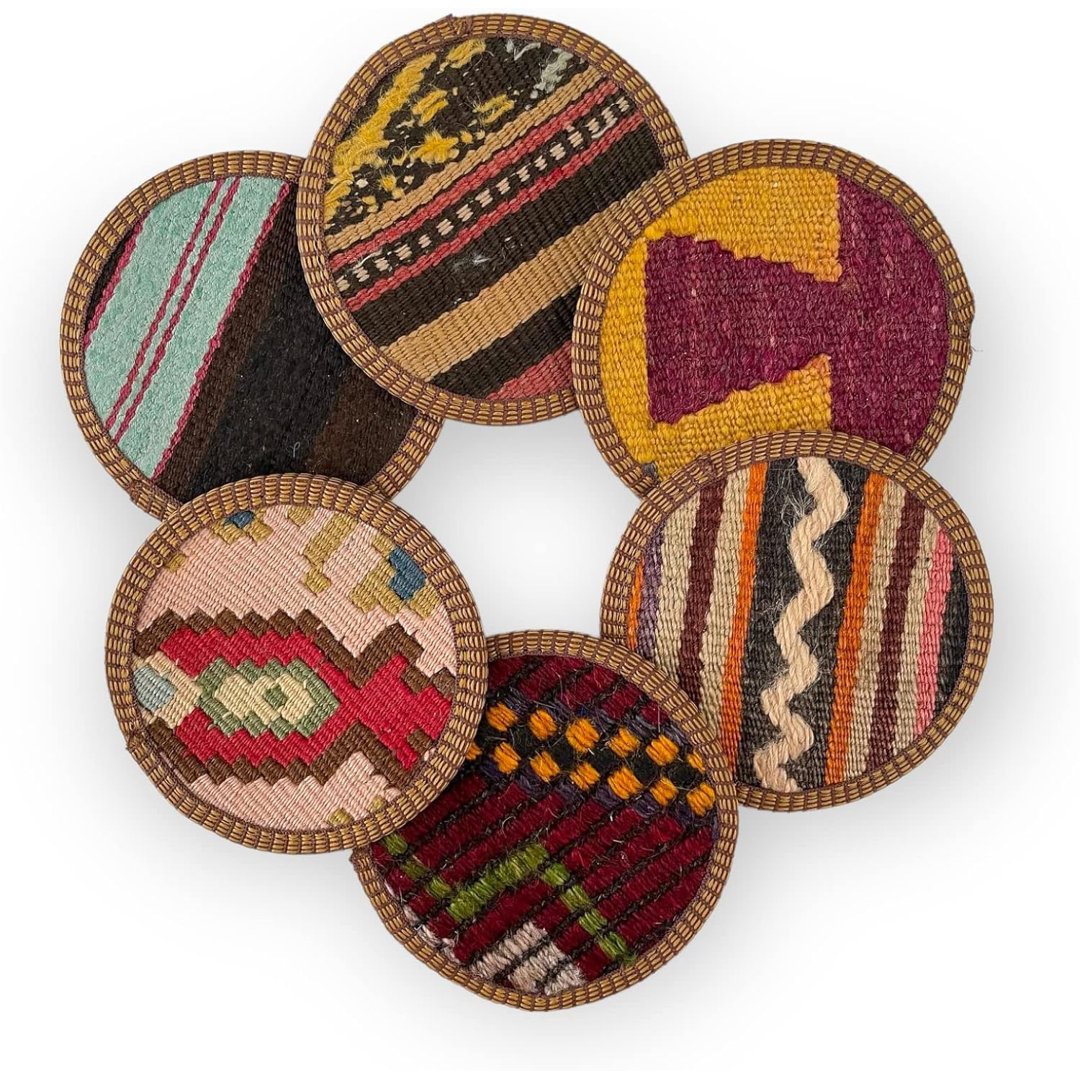 Round Coaster Set Union Rustic Set 