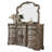 Arlandus 9-Drawer Combo Dresser in Antique Silver