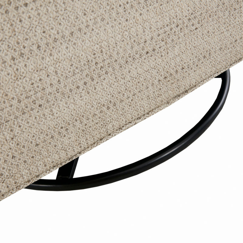 Chaise pivotante rembourrée pour le salon