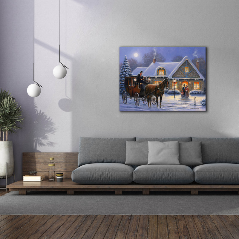 «Christmas Eve» par John Zaccheo, H 40 po x l 54 po x P 1,5 po