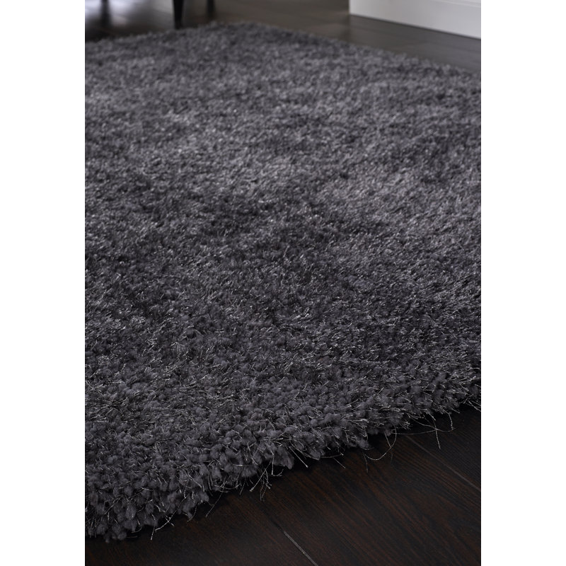 Coopers New Grey Shaggy Rug, Rectangle 140 x 200cm