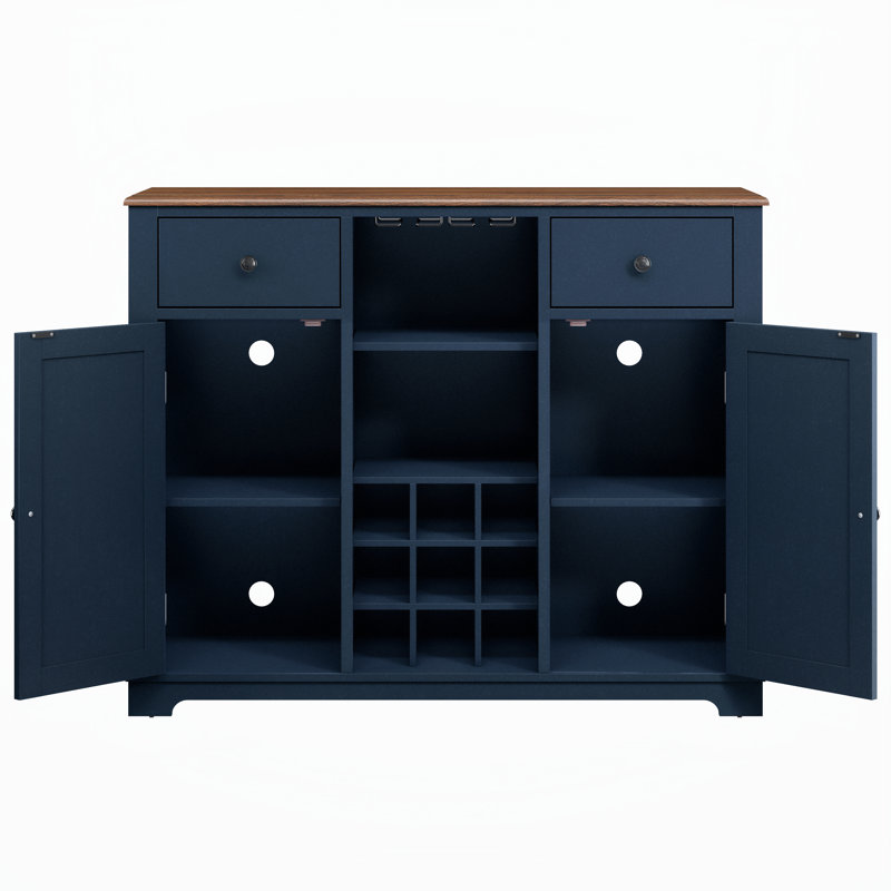 Swavar 47'' Wine Bar, Navy