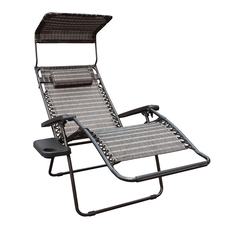 Fauteuil inclinable zéro gravité Ragland, Noir et brun clair