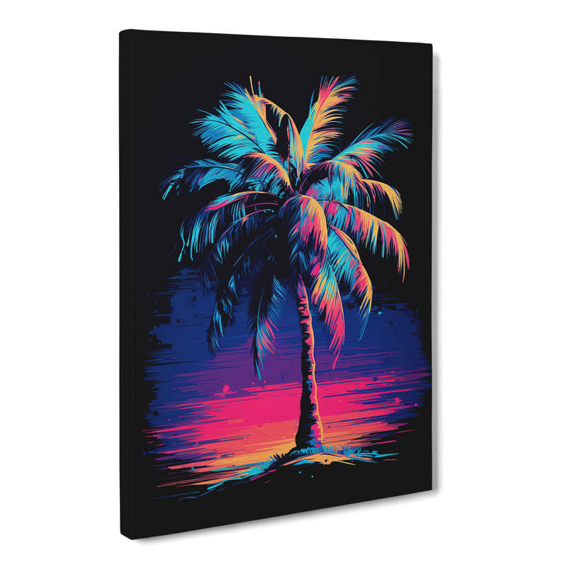 Palm Tree Digital - No Frame Print, 50cm H x 35cm W x 3cm D