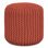 Pouf rond tricoté intérieur / extérieur en polyester PET de 18 po Wynne