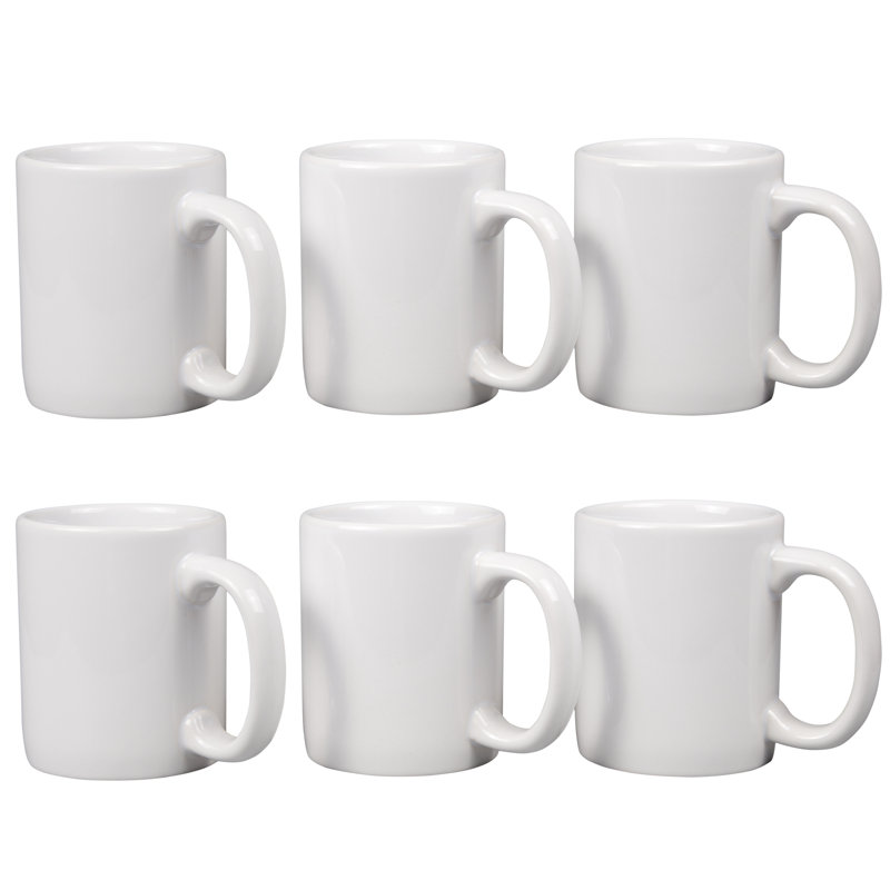Ensemble de 6 tasses à café Tulloch, Blanc