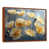 Toile avec cadre flottant brun
