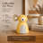 Handcrafted Papier-Mache Winter Bear Figurine, Yellow