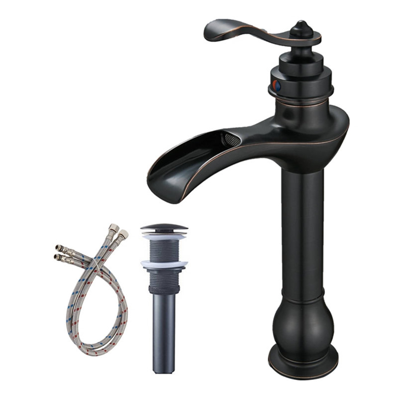 Single-handle Bathroom Faucet with Drain Assembly, Oil Rubbed Bronze