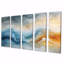 «Dream Blue Coastal Waves Trbulence II» - art mural bleu - ensemble d'art mural moderne-2111979682-2111979681