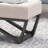 Rectangular Faux Wood With Button- Seat And Chic Style Contemporary Waffled Stitch Cover Geometric Leg Frame