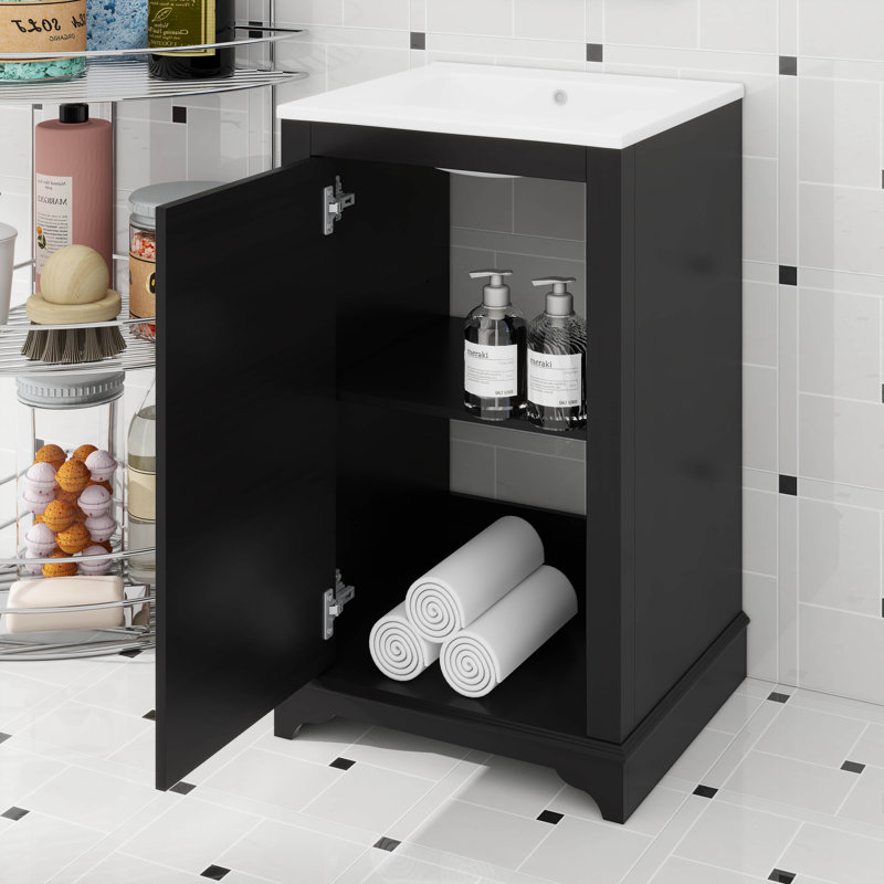 Meuble-lavabo de 20 po avec lavabo et tablette réglable
