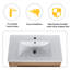 Meuble-lavabo mural 30 po avec lavabo et support de rangement