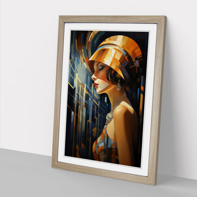 Art Deco Woman Art Deco Art - Framed Print