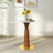 Modern Square Dining Table, 33.5" Sintered Stone Table with Wooden Leg & Gold Base, 2 - Person Kitchen Table for Small Space, 150lbs Weight Capacity-1367182170