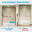 50"-54" W x 72" H Double Sliding Semi-frameless Shower Door with Two Handles-98882084
