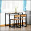 3-Piece Industrial Dining Table Set For 2, Perfect For Cozy Meals And Conversations In Small Spaces