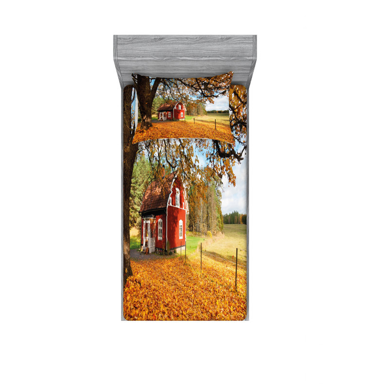 Ensemble de draps Quaint Traditional, Ensemble de draps pour lit simple TG avec drap-hou