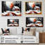 Monochère orange chalet en hiver IV - paysage, art mural sur toile-1747228638-1747228611