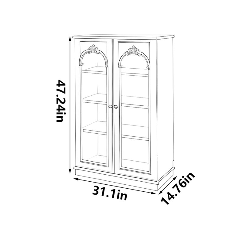 Bibliothèque de rangement de style rétro
