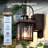 Motion Sensor Outdoor Light Fixtures Wall Mount with GFCI Outlet-1356378218