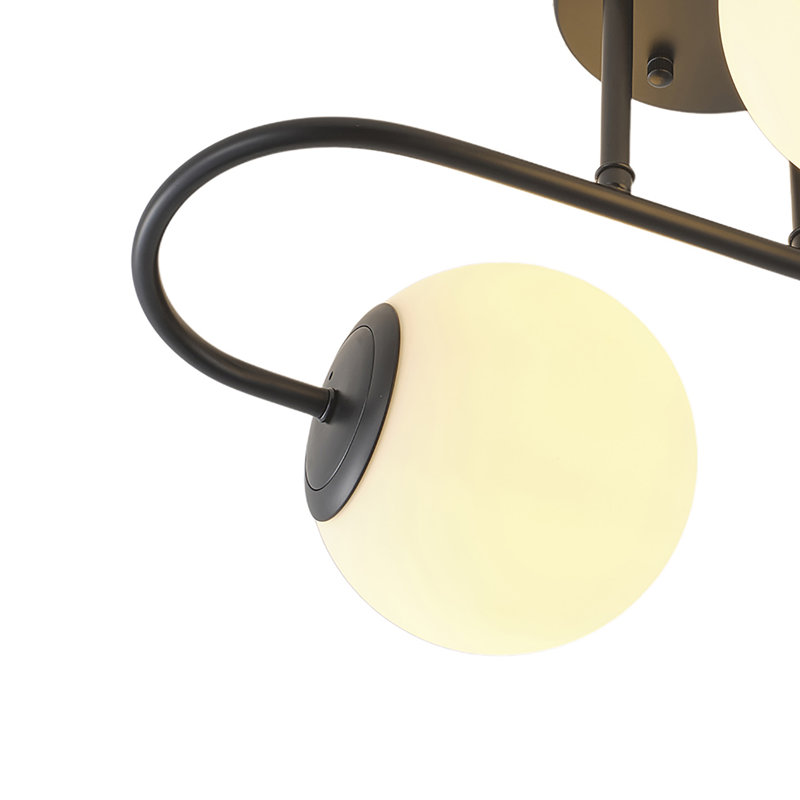 Plafonnier encastré sphérique 2 lumières