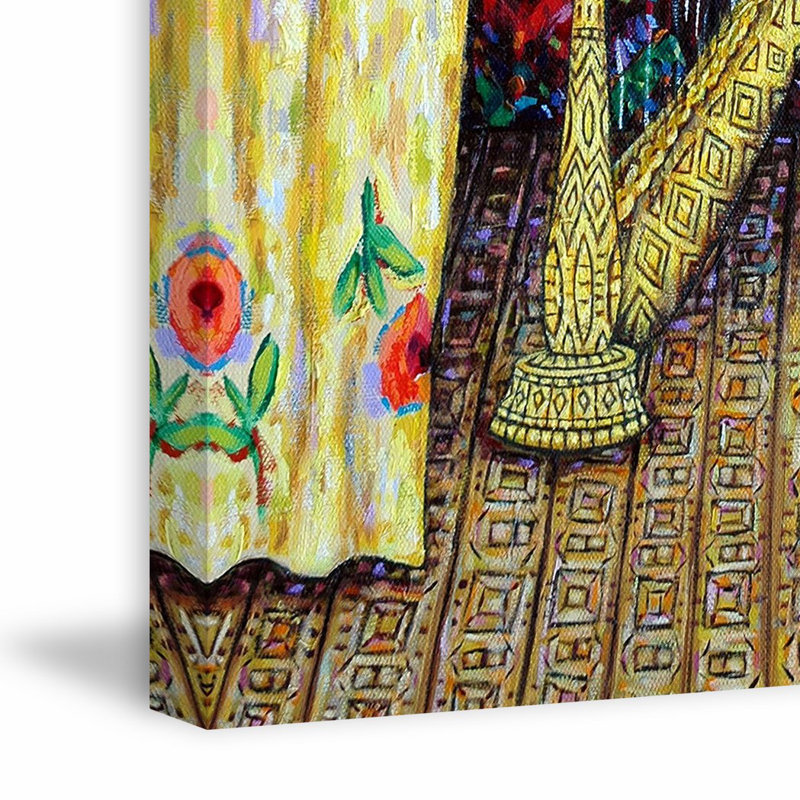 Bunny Harp by Jay Schmetz - Wrapped Canvas Painting, 152cm H x 101cm W  x 3.81cm D