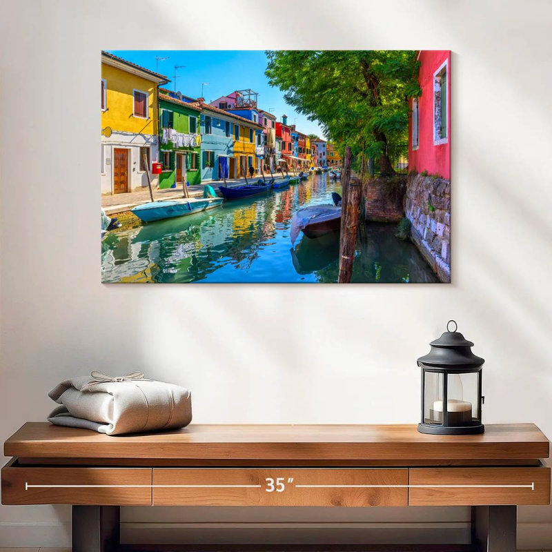 Lilie, vibrant Burano Canal, H 16 po x l 24 po