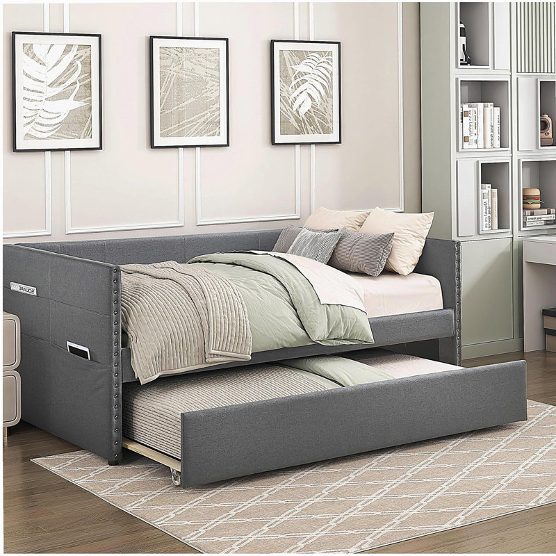 Lit de jour Modern, Gris foncé