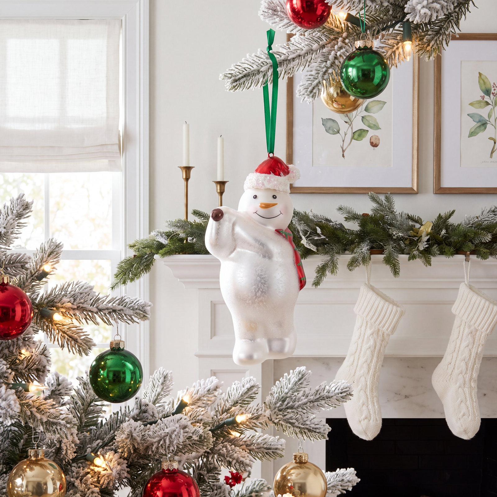5" Glass Holiday Ornament