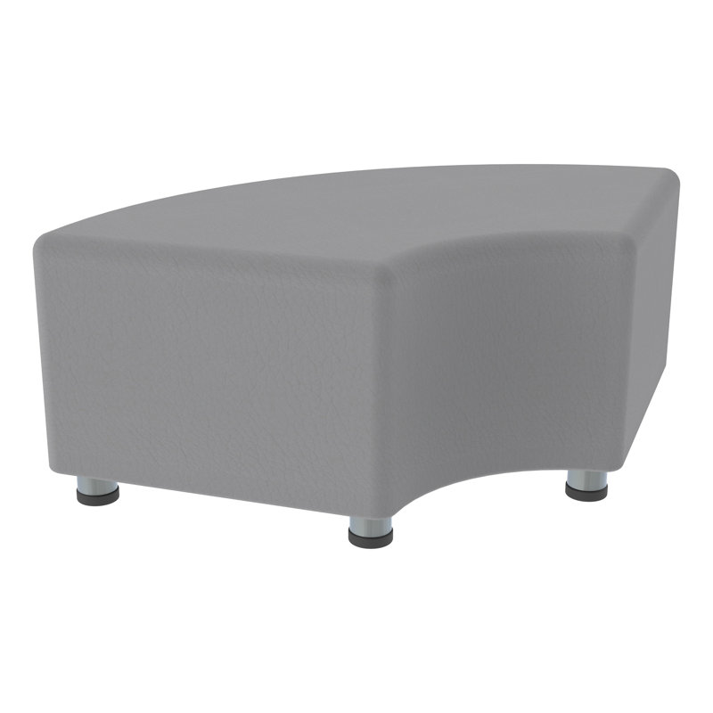 Learniture Structured Quarter Round  Stool -Flexible Modular Collaborative Soft Seating For Office, Home, Lounge And School Classrooms With Durable Frame 1018NLG