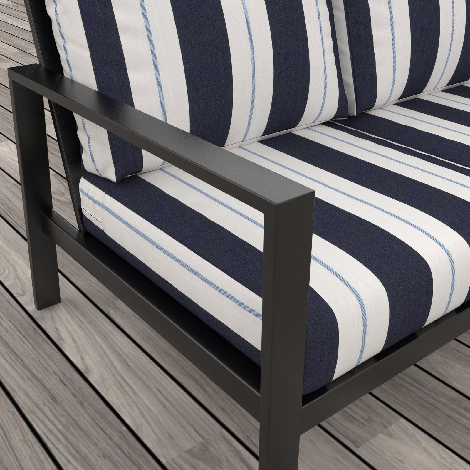 Townsend 80" Sunbrella® Patio Sofa, Sunbrella Relate Harbor, No, None