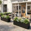 Jardinières rectangulaires en métal pour plantes d'extérieur-1434352583