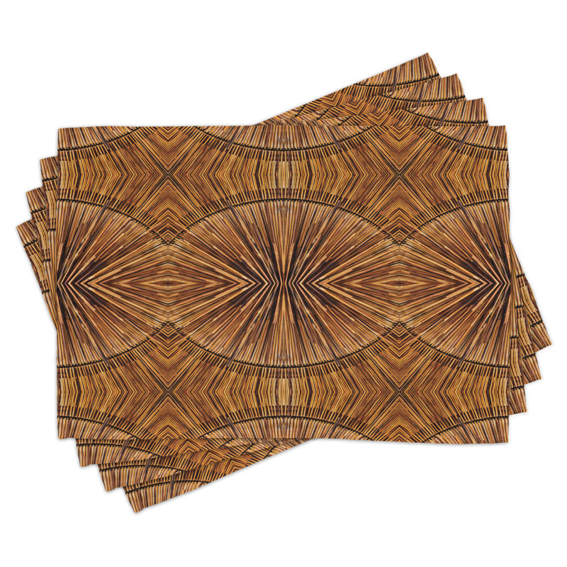 Ensemble de 8 napperons East Urban Home Tribal