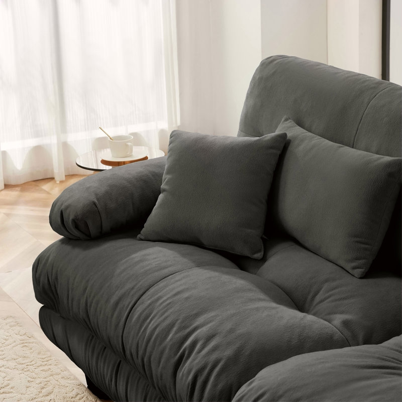 27 Sofa LSF W/2 pillows -Gray