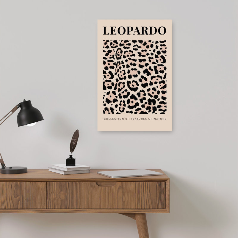 Reproduction d'art léopard sauvage et sauvage, 18" H x 12" W