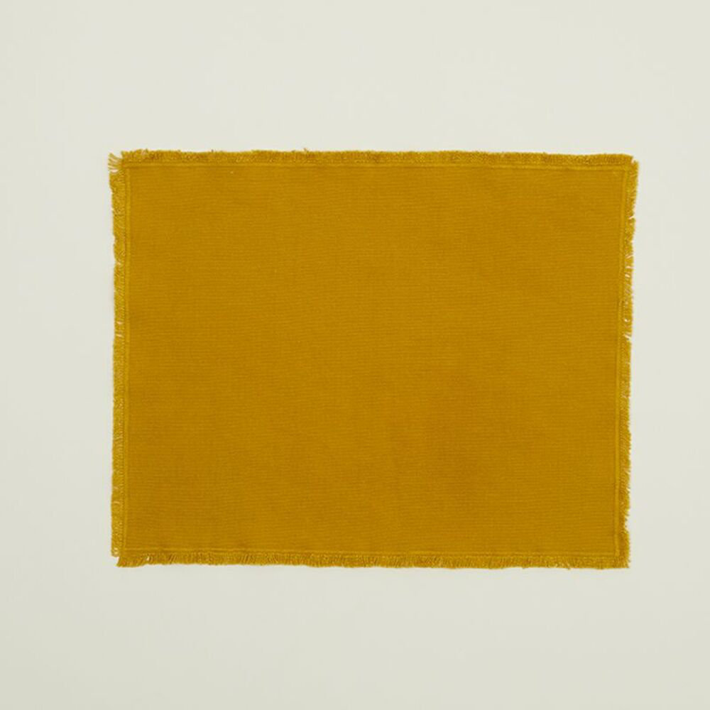 Essential Cotton Placemat - Set Of 4, Mustard