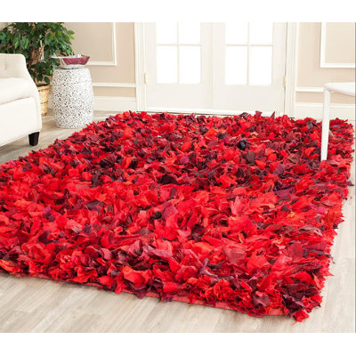Tapis à poils longs tissé à la main Godsey