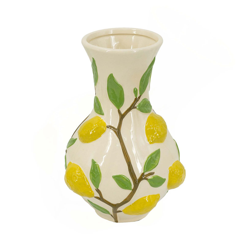9X9x13.5" Lemon Vase
