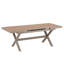 Ensemble de salle à manger d'extérieur 7 pièces avec accents d'aspect bois - table spacieuse et chaises confortables pour patio, balcon et jardin