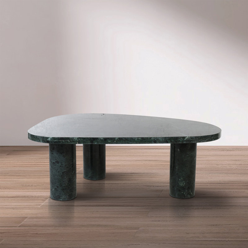Messina Coffee Table, Green Marble