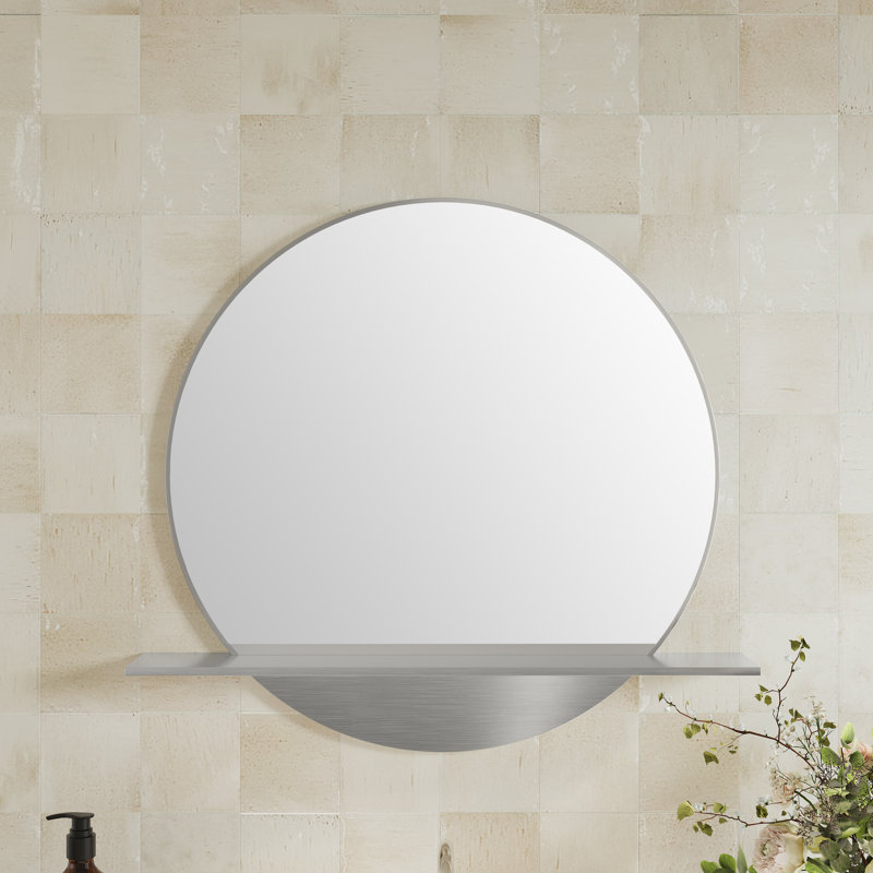 Miroir plateforme 24 po, Nickel brossé