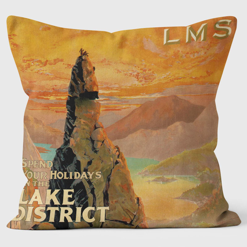 Spend Your Holidays in the Lake District’ LMS 1923-1947 - National Railways Musuem Cushion