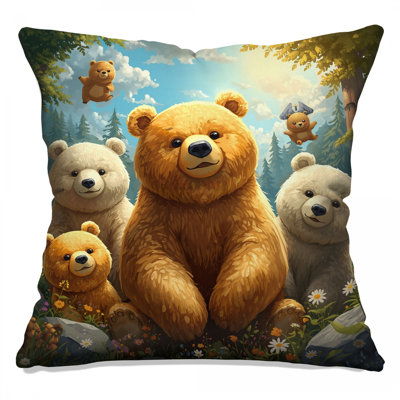 Coussins décoratifs Cute Bear Family