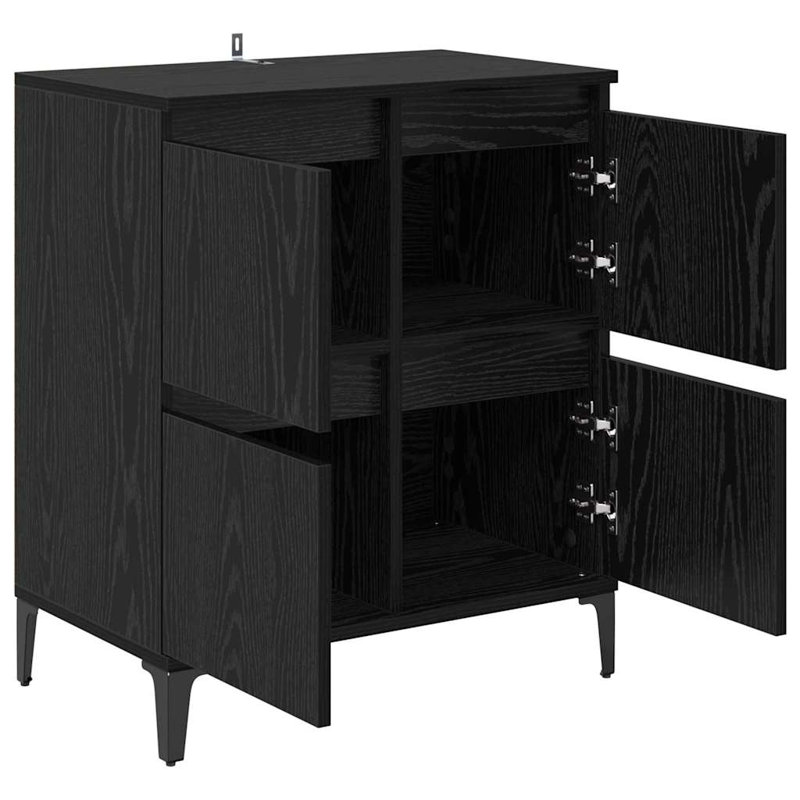 60cm Sideboard, Black Oak