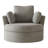42.1" Wide Slipcovered Swivel Barrel Chair-1954448354
